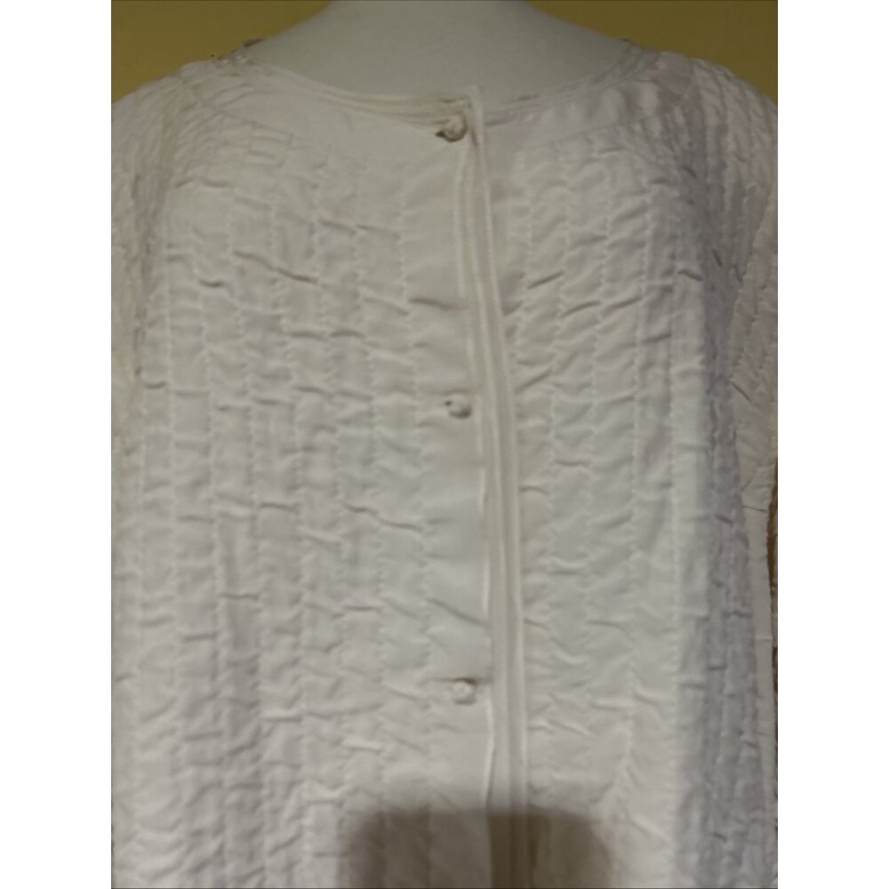 EILEEN FISHER Silk Quilted Boxy Jacket Cream Quiet Luxury Neutral Size 3X Plus - Picture 2 of 13